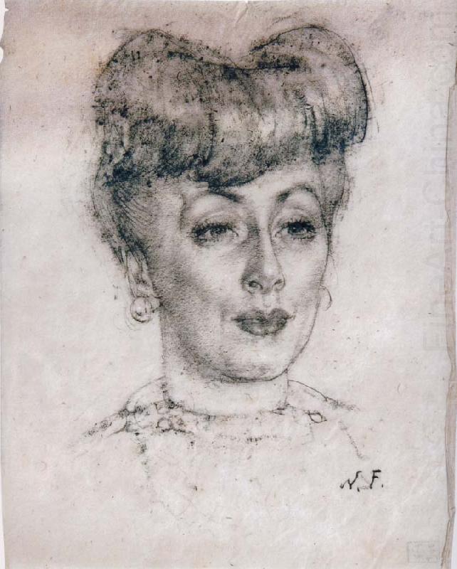 Portrait of female, Nikolay Fechin
